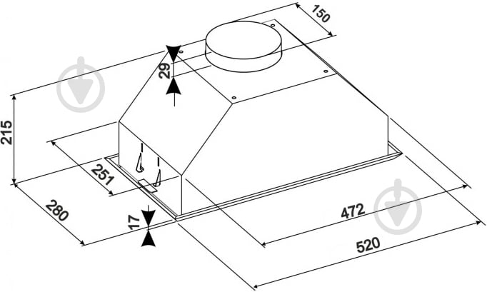 Вытяжка Eleyus Modul 1200 LED SMD 52 IS - фото 8