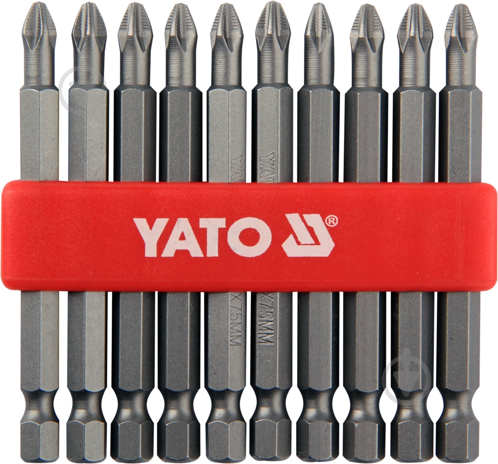 Бита YATO PН2x75 мм 10 шт. YT-0480 - фото 1