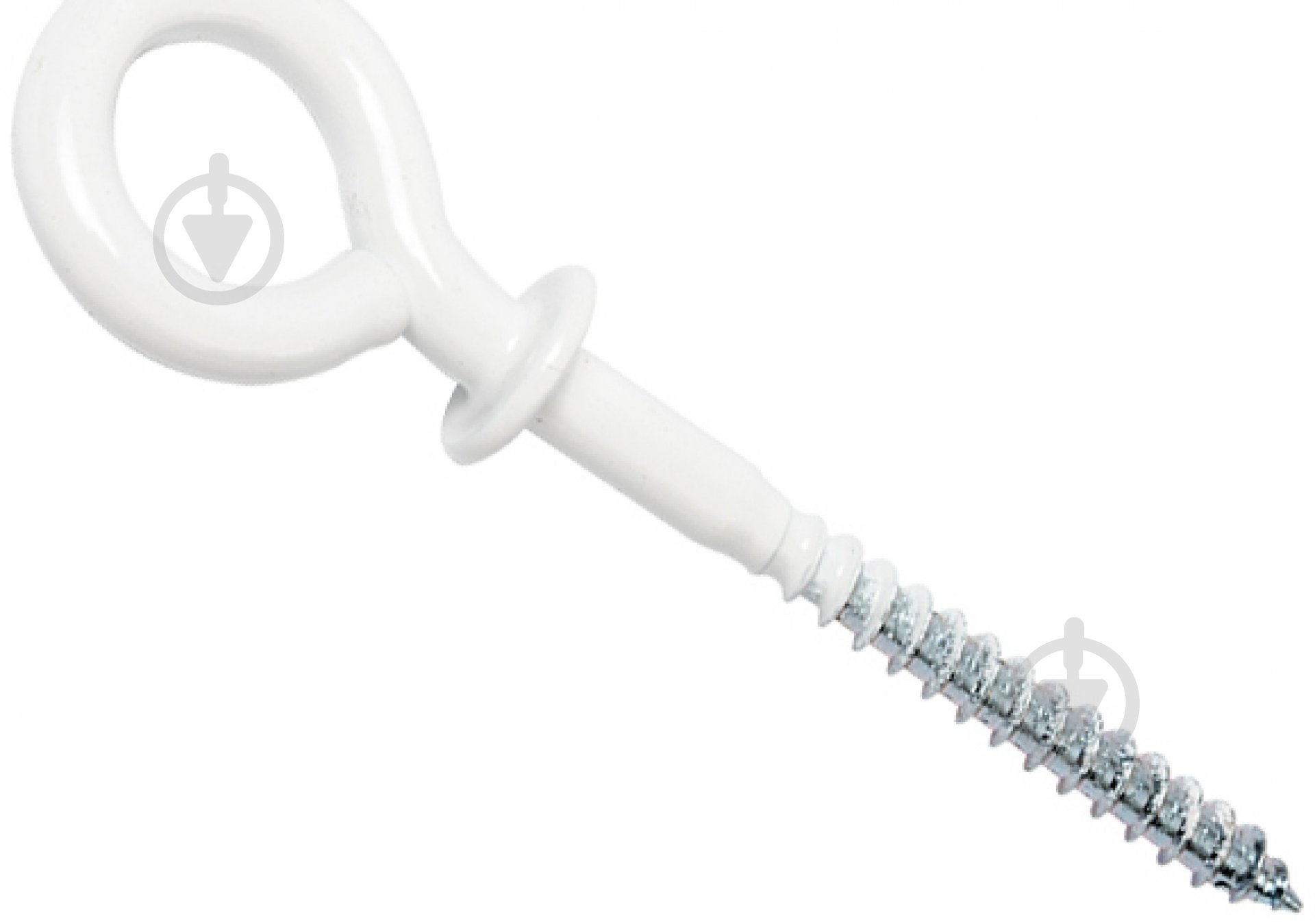 Шуруп с O-крюком 35569 пластик 4,4x40 мм 150 шт. белый с упором snapt - фото 1