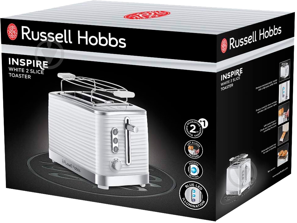 Тостер Russell Hobbs Inspire 24370-56 - фото 6 Тостер Russell Hobbs Inspire 24370-56 - фото 6