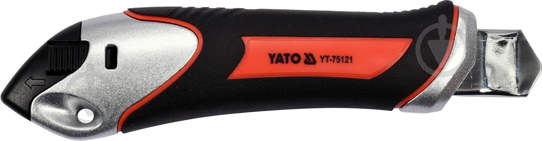 Ніж будівельний YATO з висувним лезом з відломними сегментами 18 мм YT-75121 - фото 2