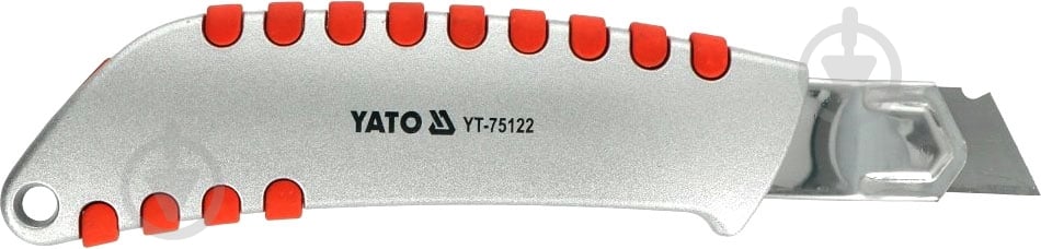 Ніж будівельний YATO з висувним лезом з відломними сегментами 18 мм YT-75122 - фото 2