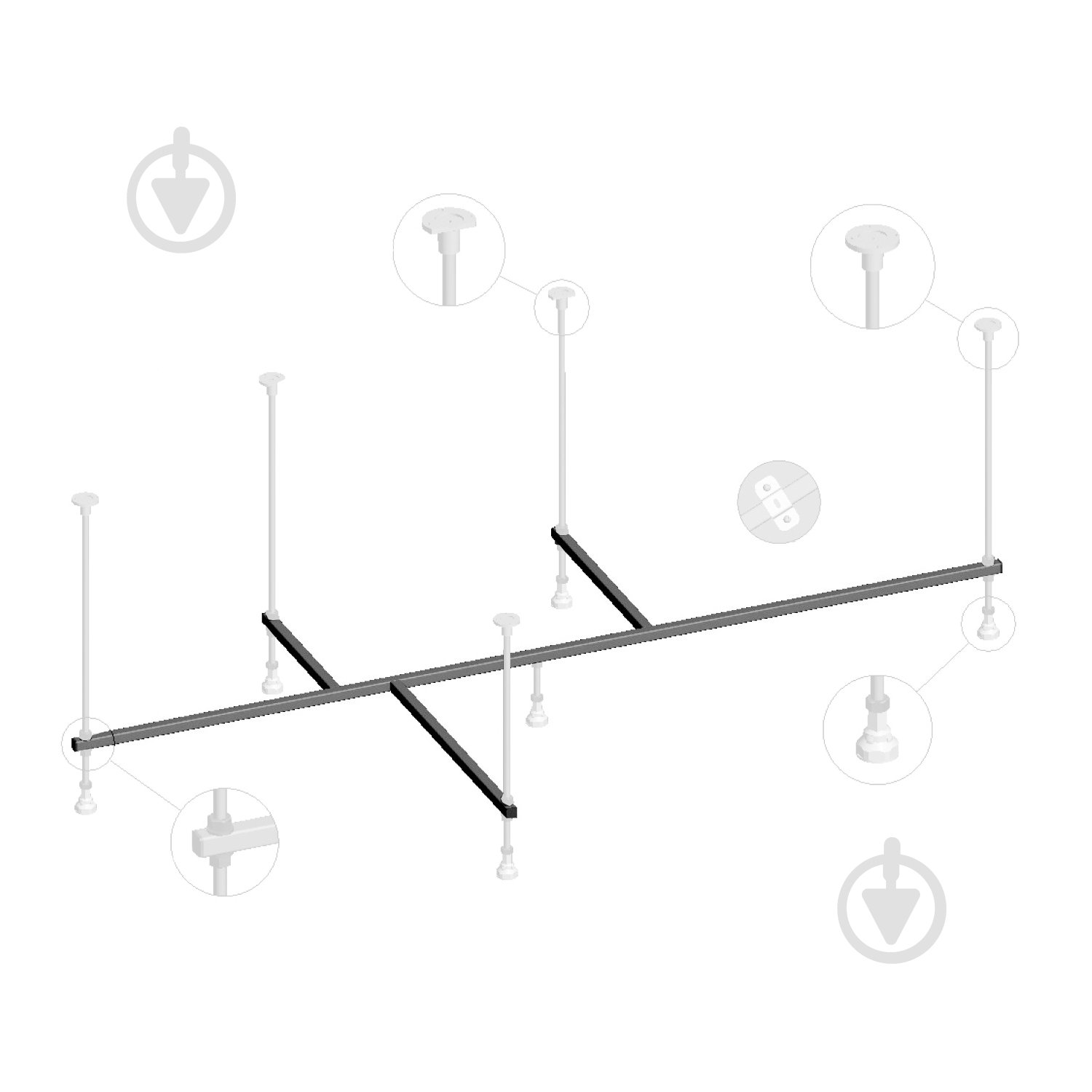 Каркас для ванны Imprese Loreтa RamR170 - фото 1