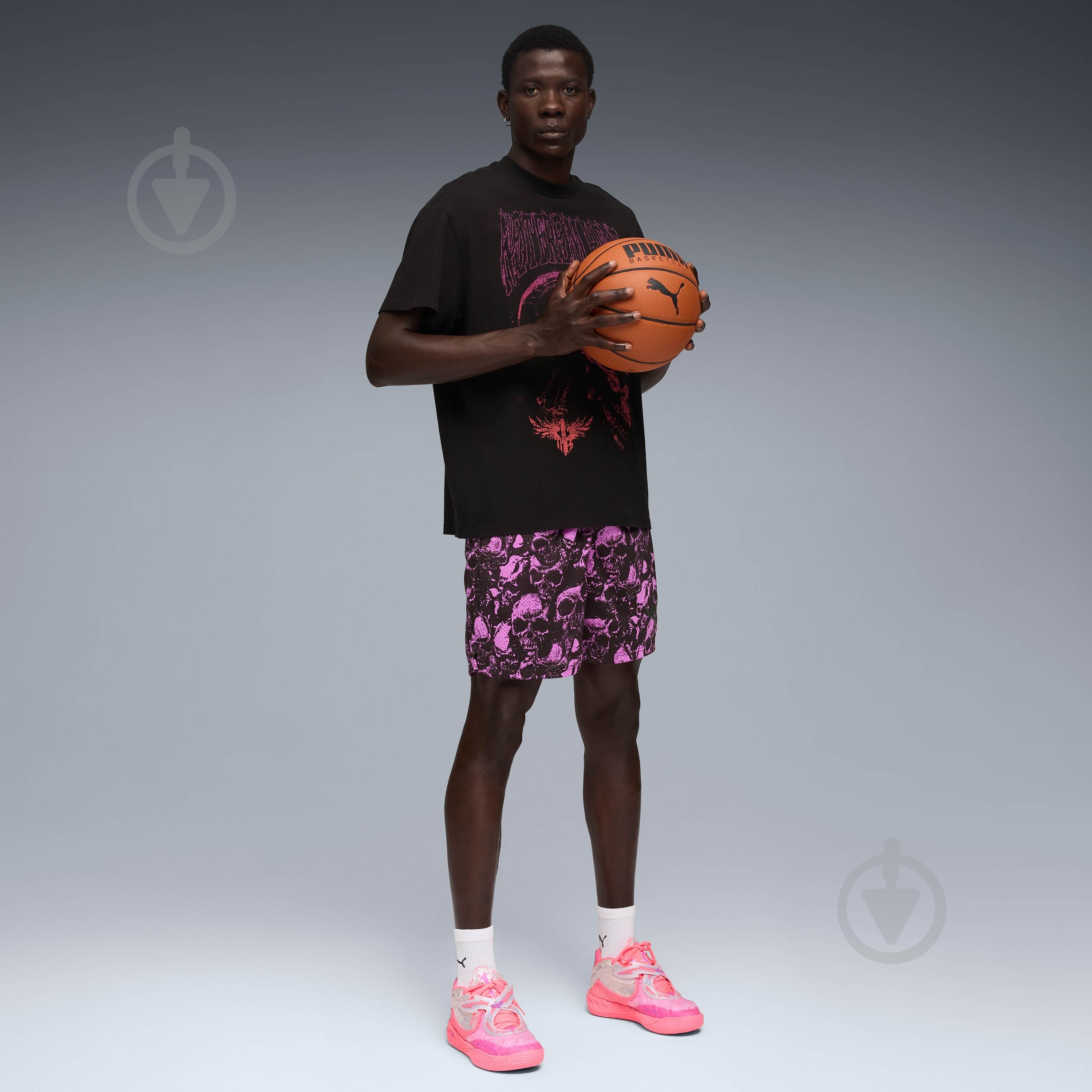 Футболка Puma LaMelo World Tour-nament Tee I 63237202 р.2XL черный - фото 5 Футболка Puma LaMelo World Tour-nament Tee I 63237202 р.2XL черный - фото 5