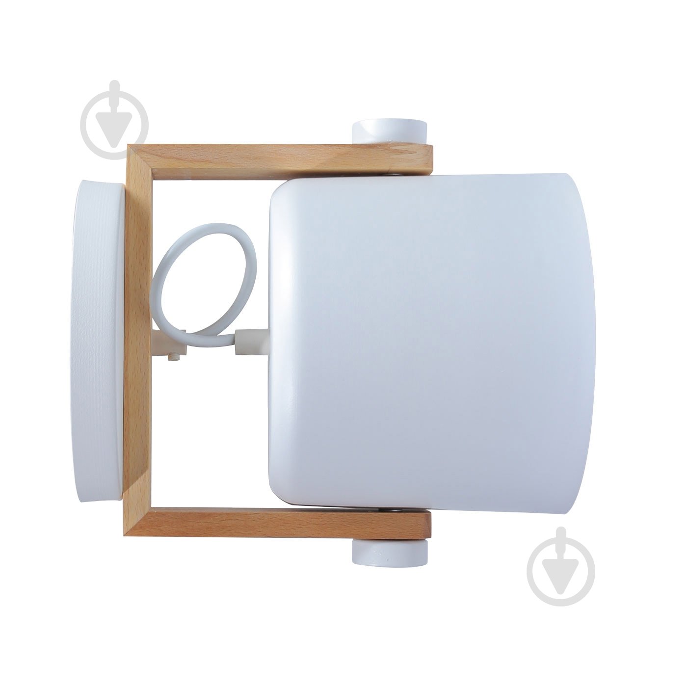 Бра Светкомплект Loft WLC 160 1x40 Вт E27 белый/дерево - фото 4