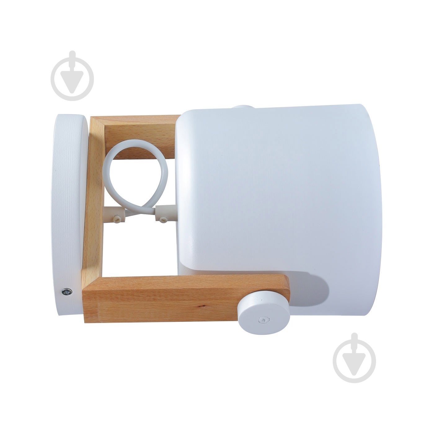 Бра Светкомплект Loft WLC 160 1x40 Вт E27 белый/дерево - фото 3