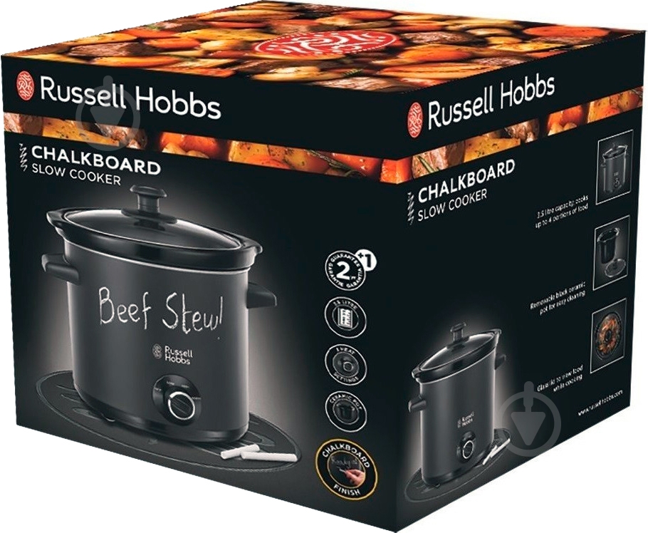 Медленноварка Russell Hobbs 24180-56 Chalkboard - фото 4