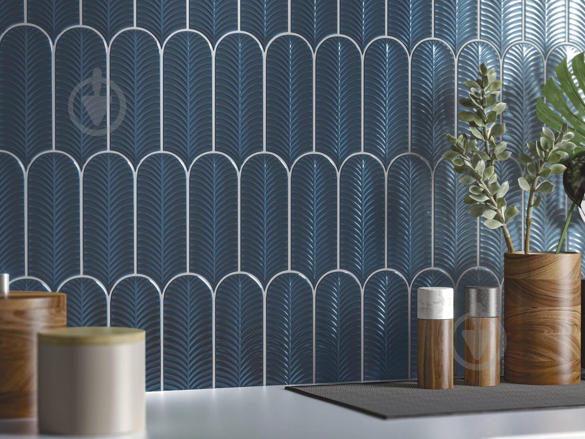 Плитка Cifre Alma Scale Marine brillo 8x21,5 см - фото 2