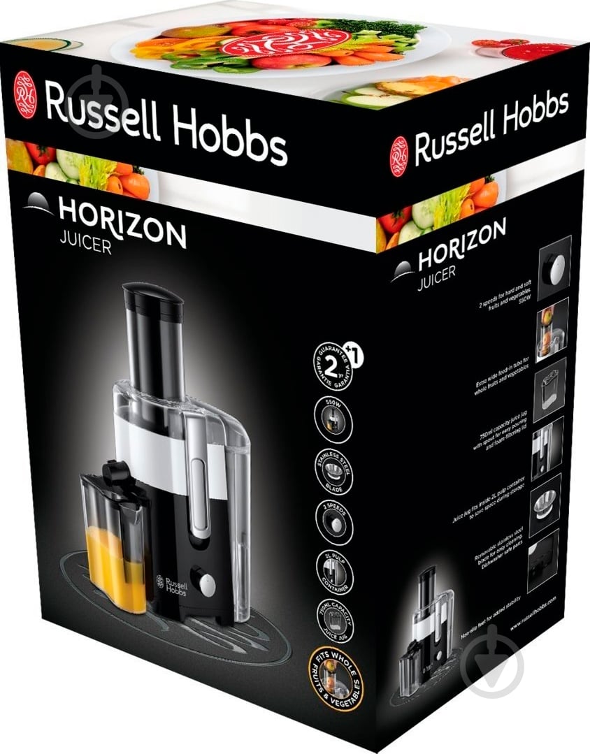 Соковыжималка Russell Hobbs 24741-56 Horizon - фото 6 Соковыжималка Russell Hobbs 24741-56 Horizon - фото 6