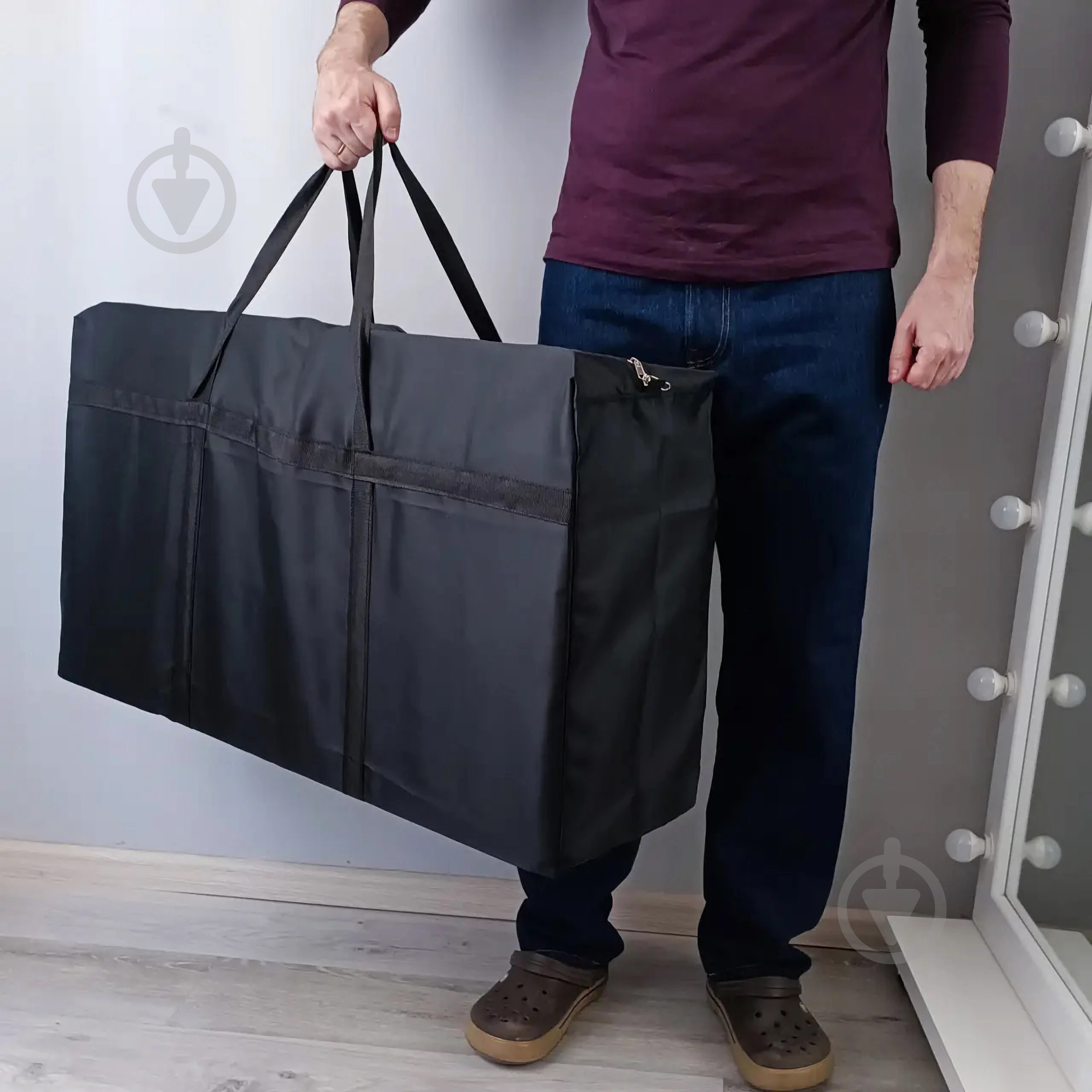 Сумка 100 л 460x800x260 мм чорний - фото 4