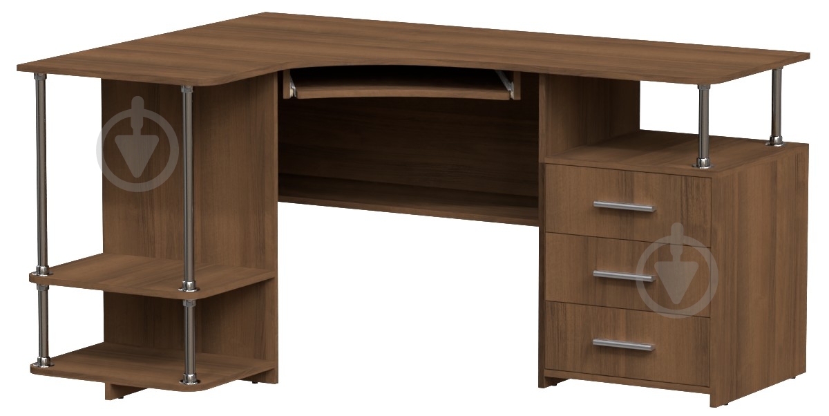 Стол компьютерный Компанит СУ-4 орех темный - фото 1