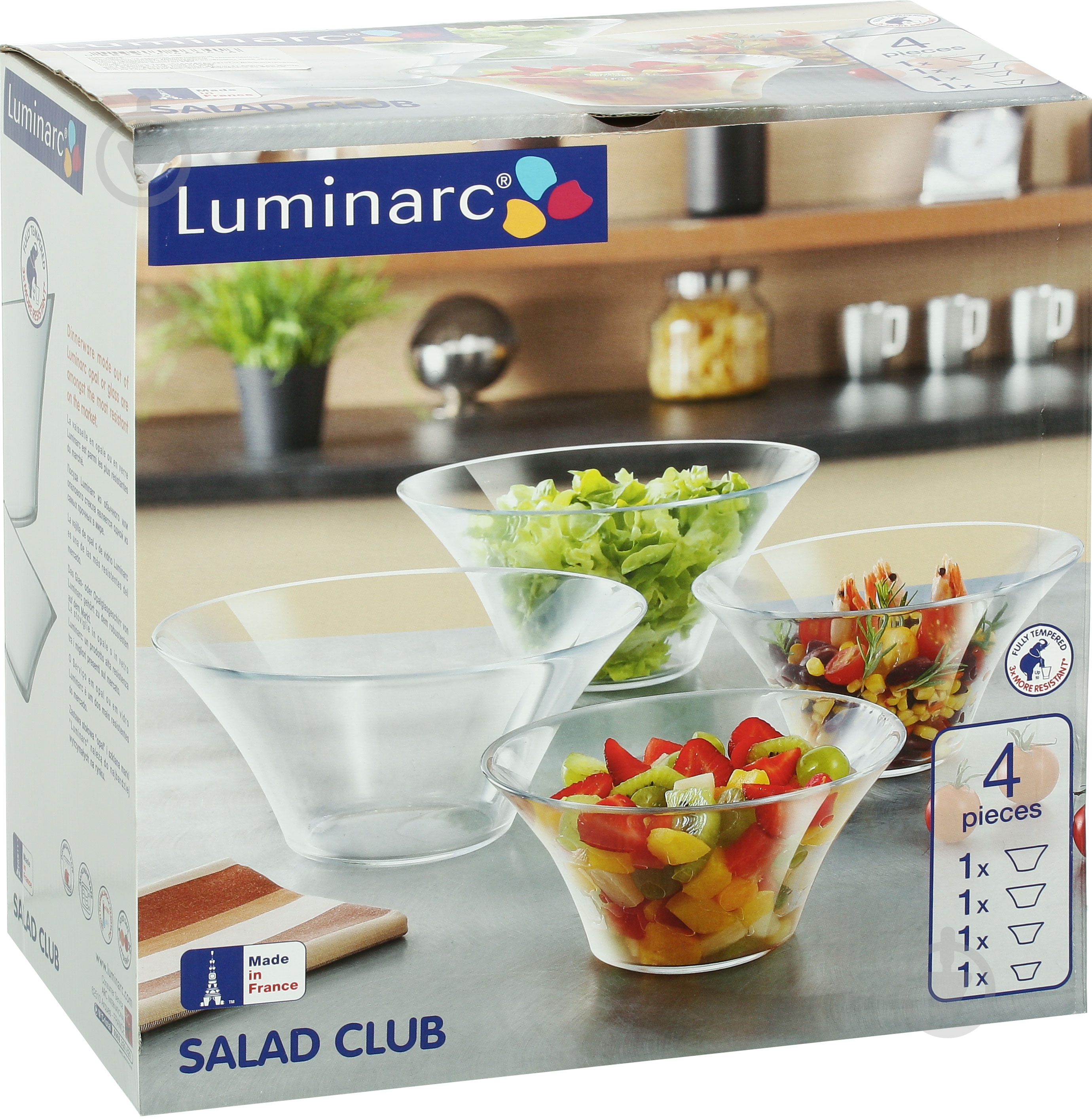 Набор салатников Luminarc Club 4 шт. J9073 - фото 4
