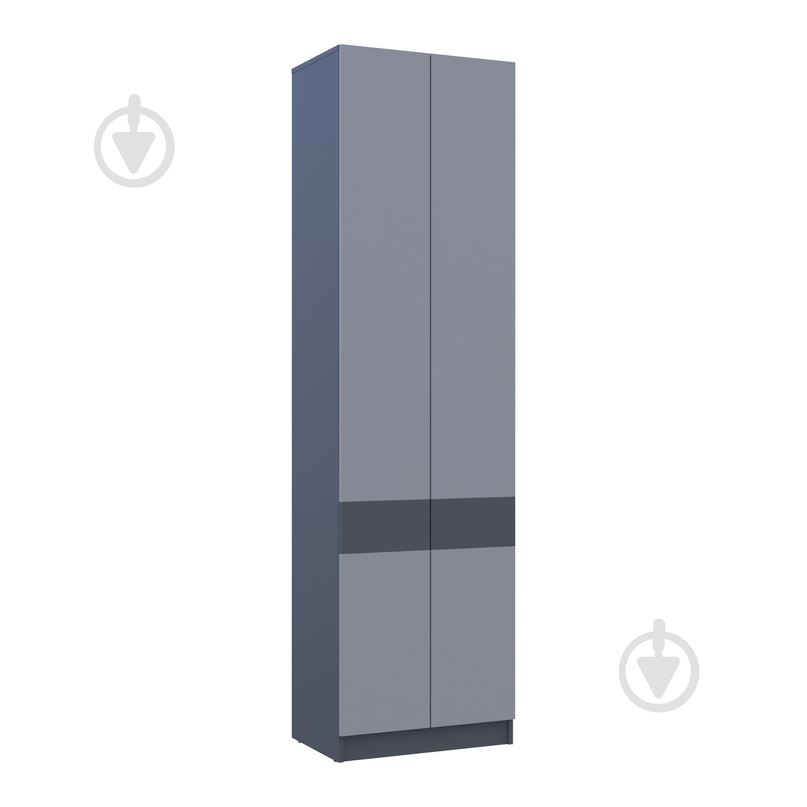 Шафа гардеробна Doros Сола 2ДСП 2150х600х400 мм графіт / графіт - фото 7 Шафа гардеробна Doros Сола 2ДСП 2150х600х400 мм графіт / графіт - фото 7