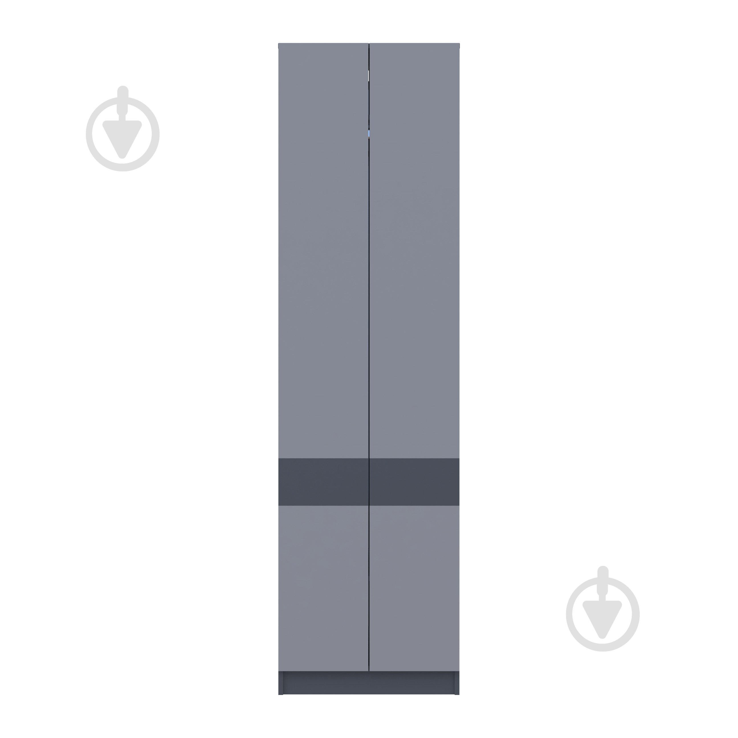 Шафа гардеробна Doros Сола 2ДСП 2150х600х400 мм графіт / графіт - фото 5 Шафа гардеробна Doros Сола 2ДСП 2150х600х400 мм графіт / графіт - фото 5