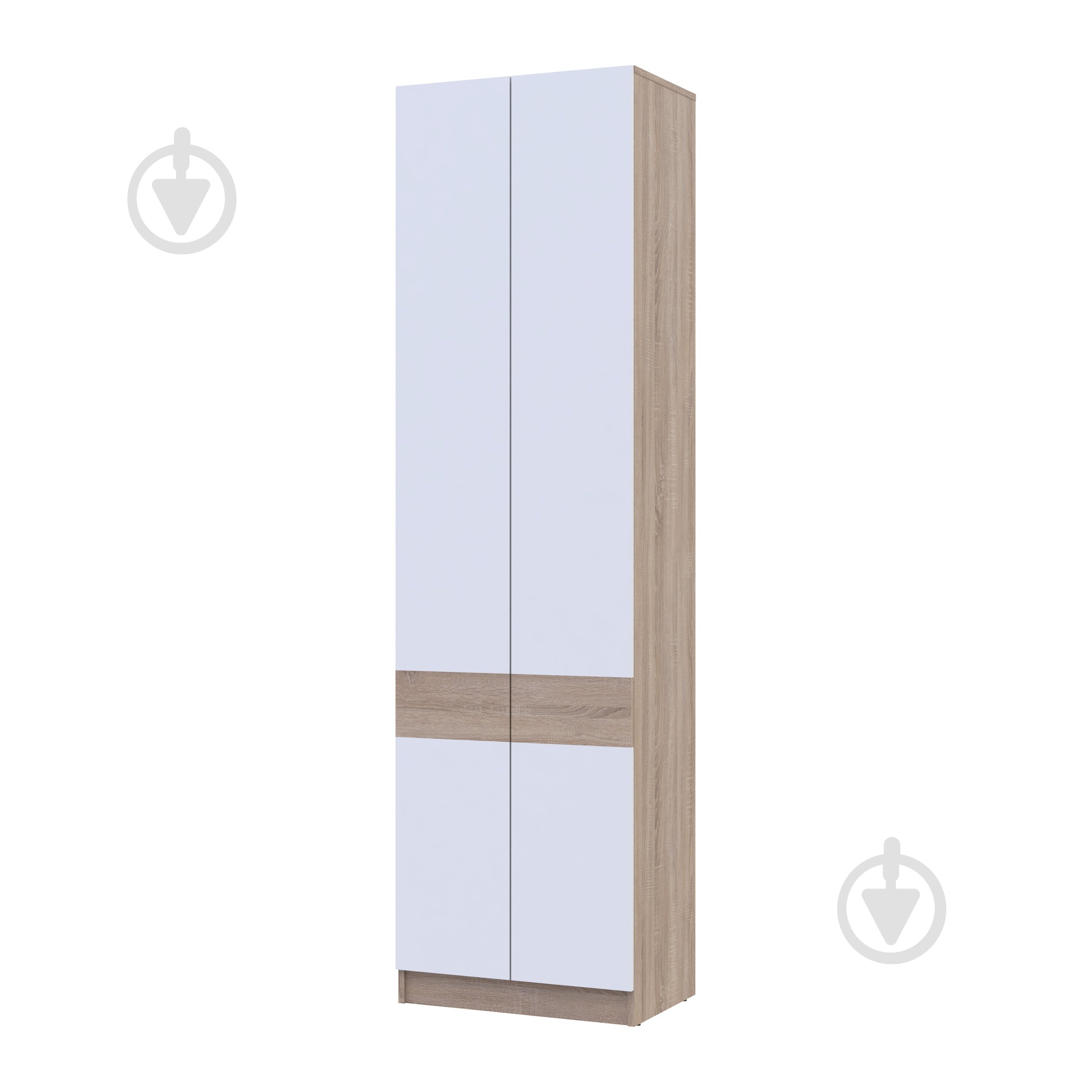 Шкаф гардеробный Doros Сола 2ДСП 2150х600х400 мм дуб сонома / дуб сонома - фото 1