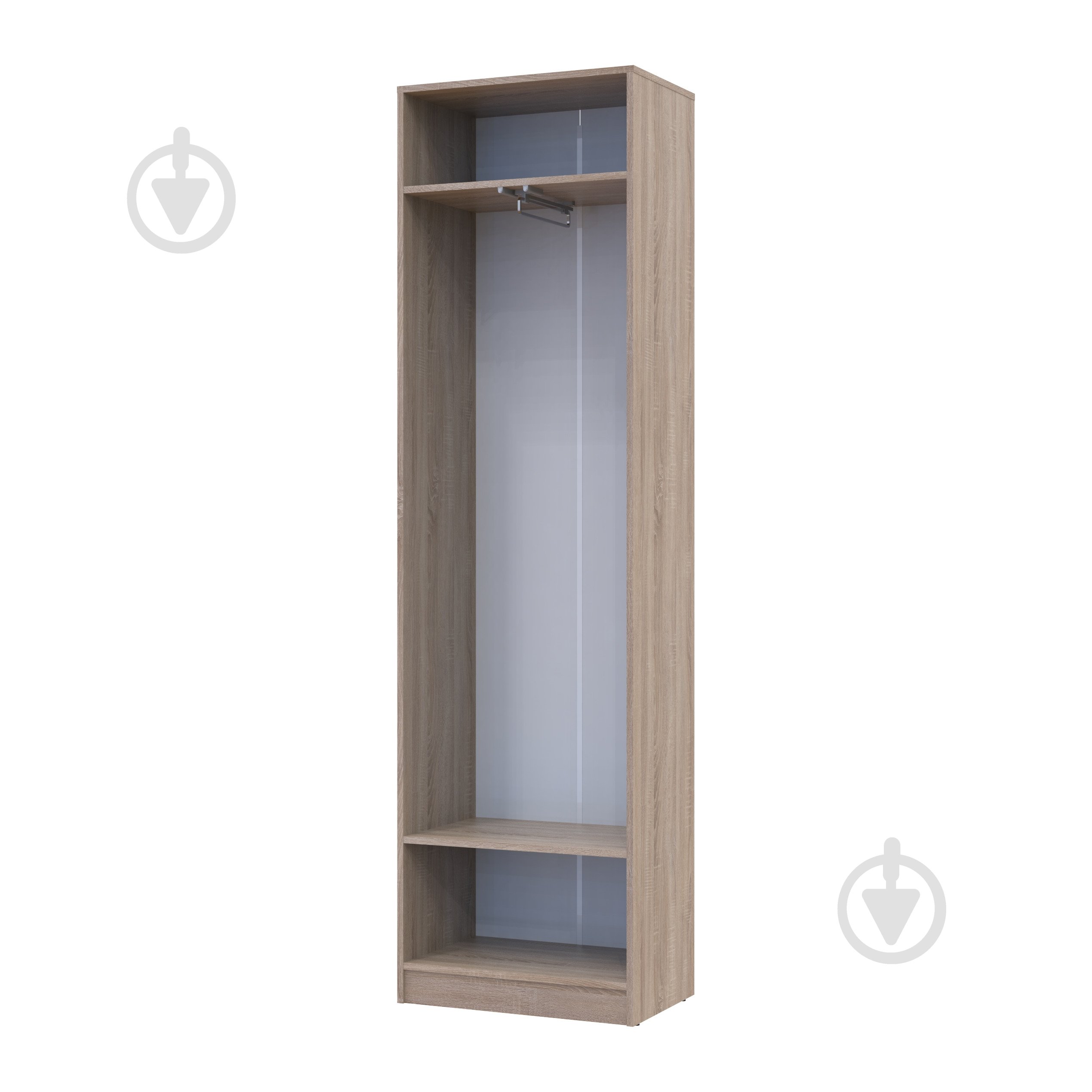 Шкаф гардеробный Doros Сола 2ДСП 2150х600х400 мм дуб сонома / дуб сонома - фото 3