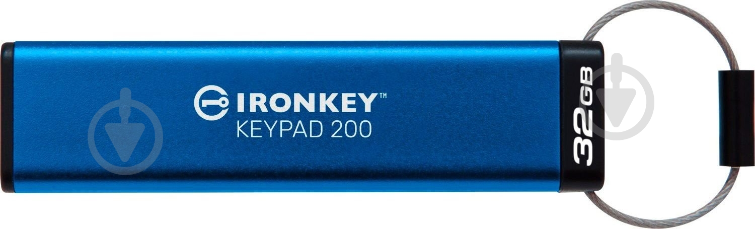 Флешпам'ять USB Kingston IronKey Keypad 200 32 ГБ USB 3.2 blue (IKKP200/32GB) - фото 5