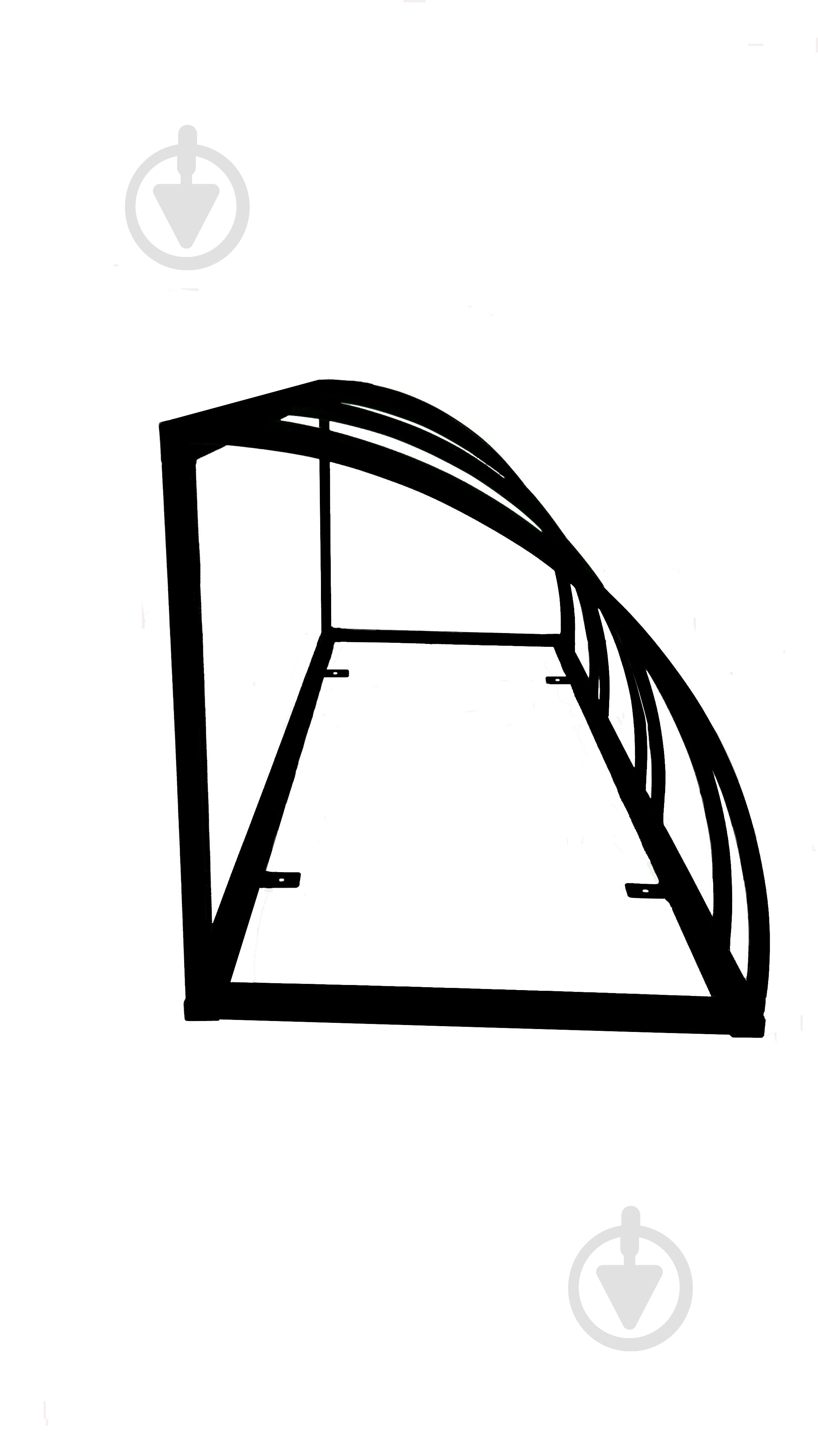 Велопарковка 1400х510х510 мм 4 места черная - фото 2