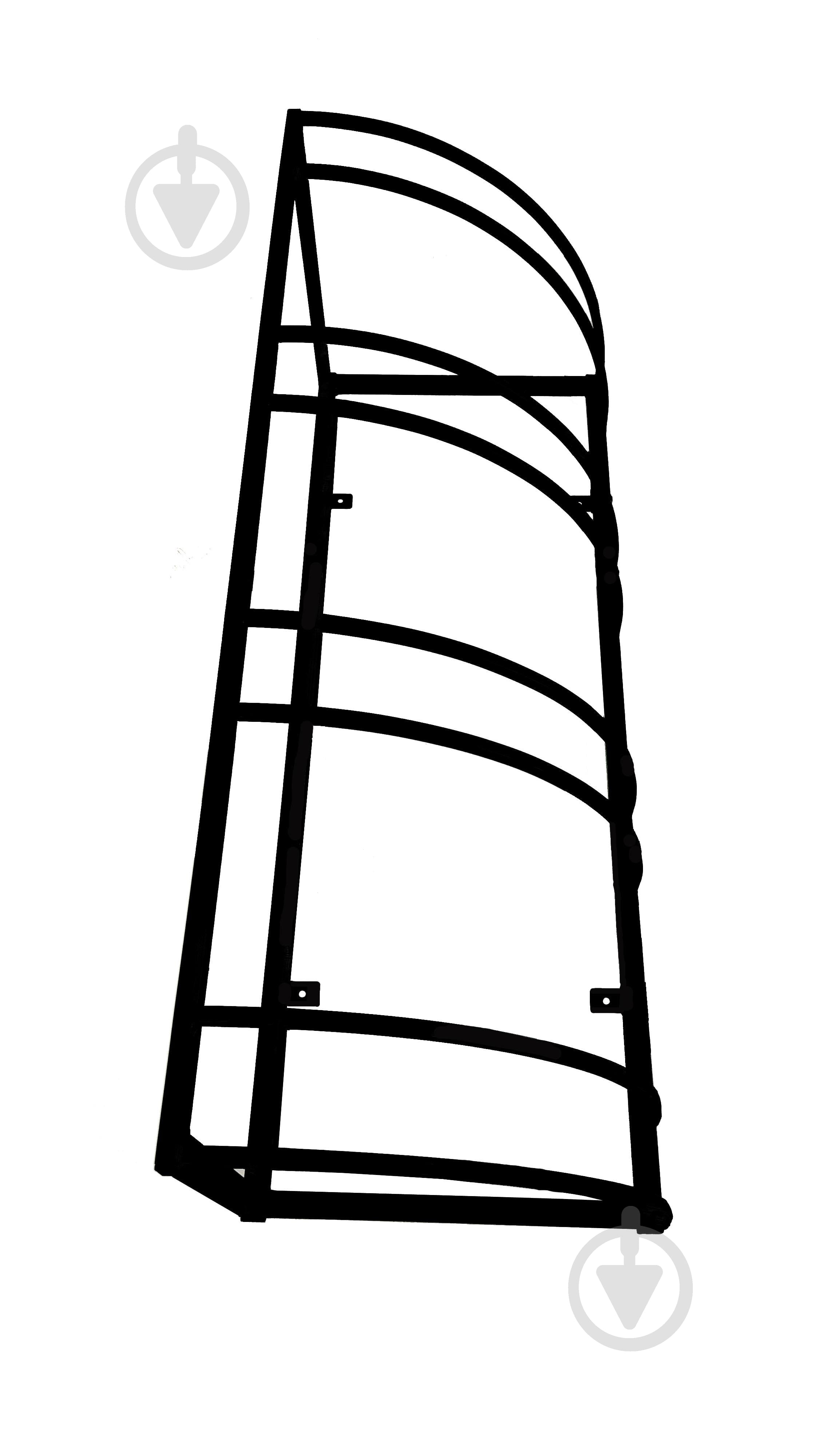 Велопарковка 1400х510х510 мм 4 места черная - фото 3