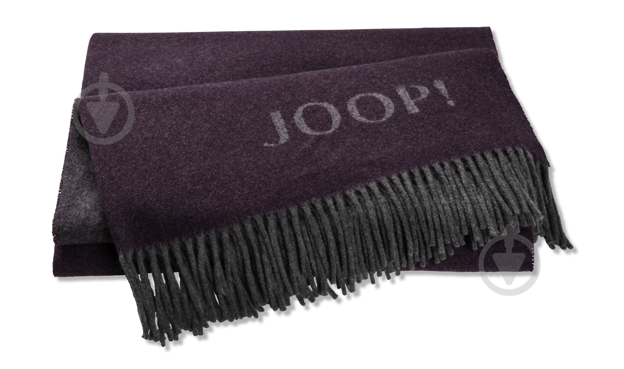 Плед Fine-DF Auberg-Graphit 130x180 см серый/фиолетовый Joop! - фото 1 Плед Fine-DF Auberg-Graphit 130x180 см серый/фиолетовый Joop! - фото 1