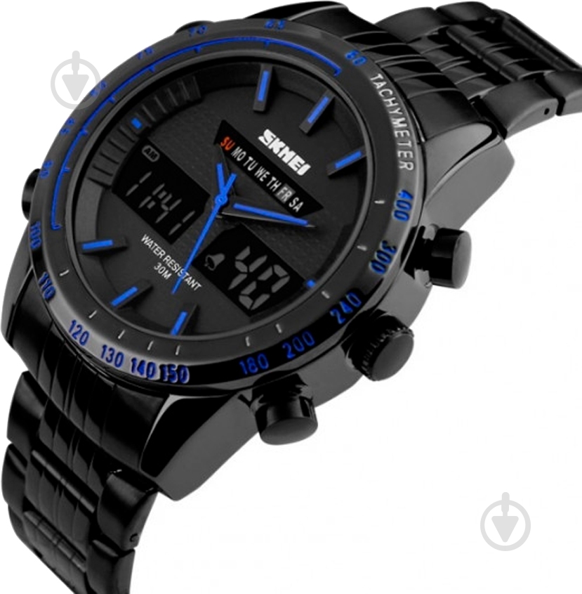 Наручные часы Skmei 1131 black/blue (1131BOXBKBL) - фото 3