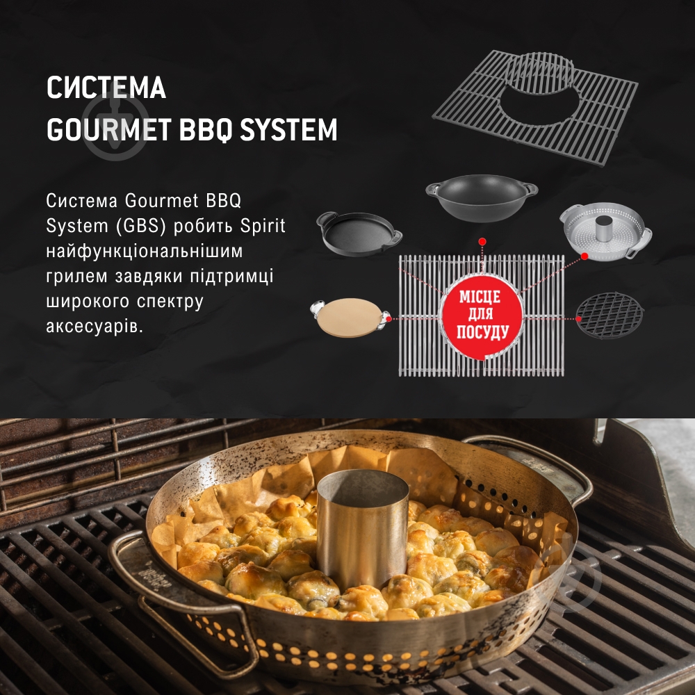 Гриль газовий Weber Spirit E-325 GBS (46712275) - фото 6