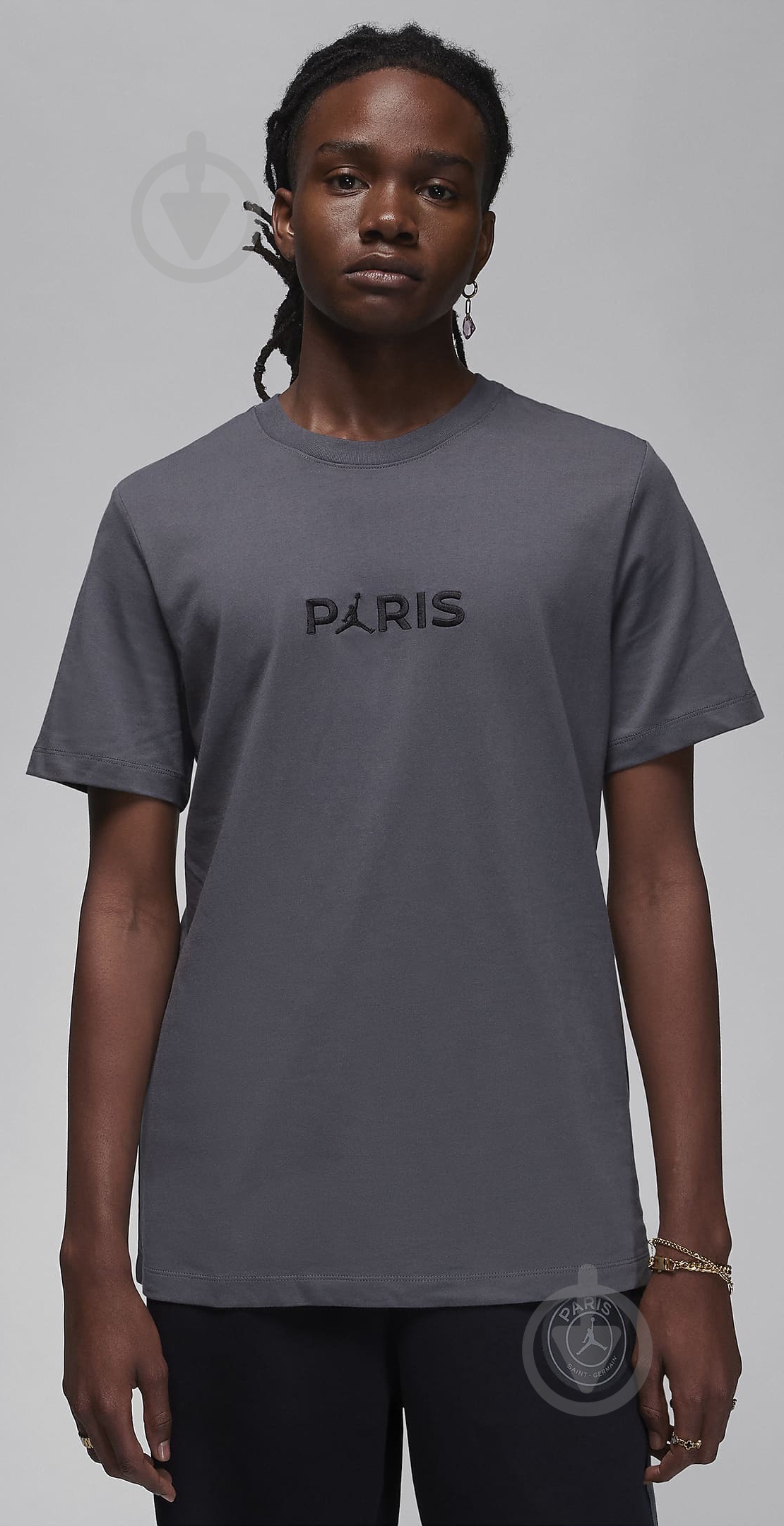 ᐉ Футболка Jordan M J PSG SS WORDMARK TEE DZ2940-068 р.XL сірий