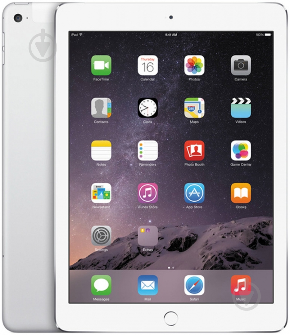 Планшет Apple A1567 iPad Air 2 128GB 9.7" (MGWM2TU/A) silver - фото 1