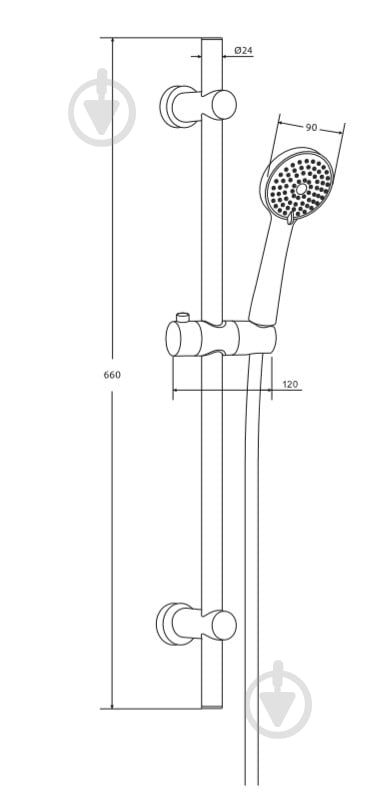 Душевой гарнитур Damixa 917600000 Origin Line - фото 2 Душевой гарнитур Damixa 917600000 Origin Line - фото 2
