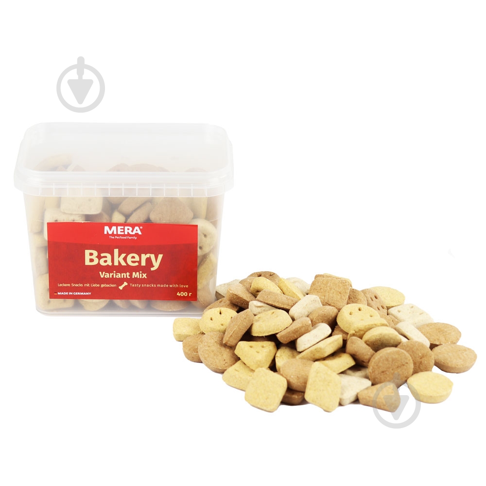 Лакомство для собак MERA микс вариантов MERA BAKERY Variant Mix 3 см 400 г - фото 1