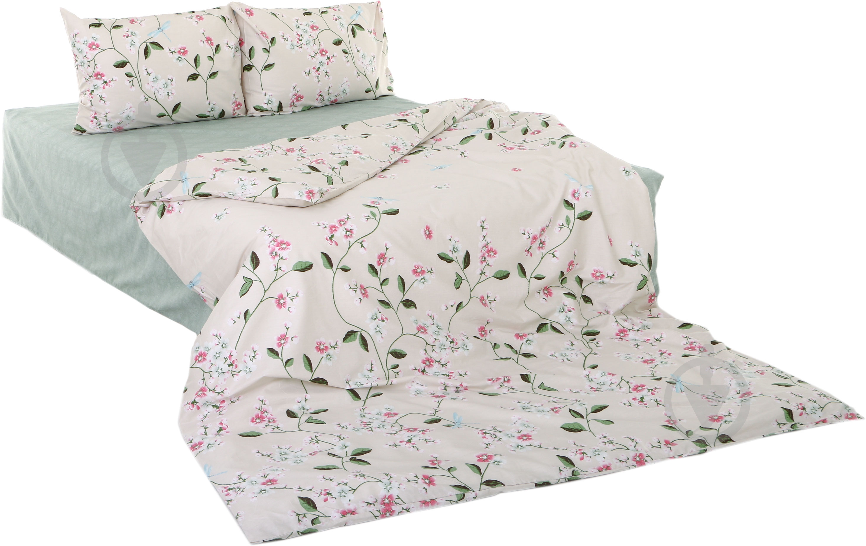 Комплект постельного белья Верена семейный голубой Ibodo - фото 1