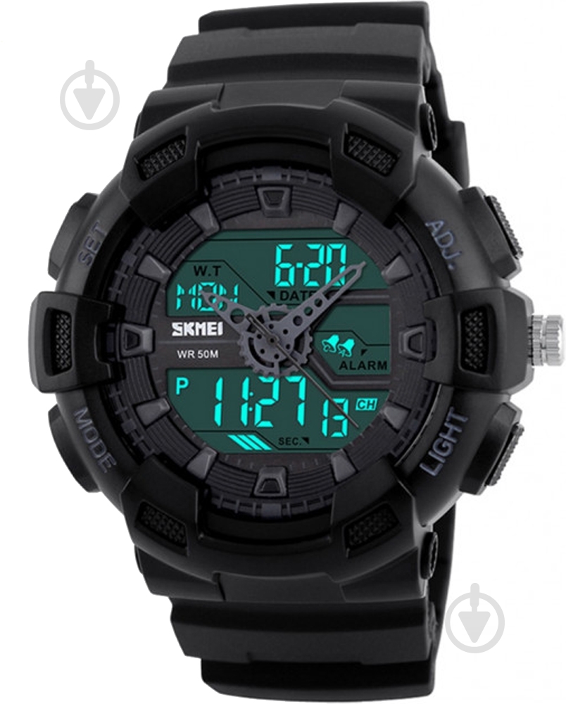 Наручные часы Skmei 1189 black (1189BOXBKBK) - фото 1 Наручные часы Skmei 1189 black (1189BOXBKBK) - фото 1