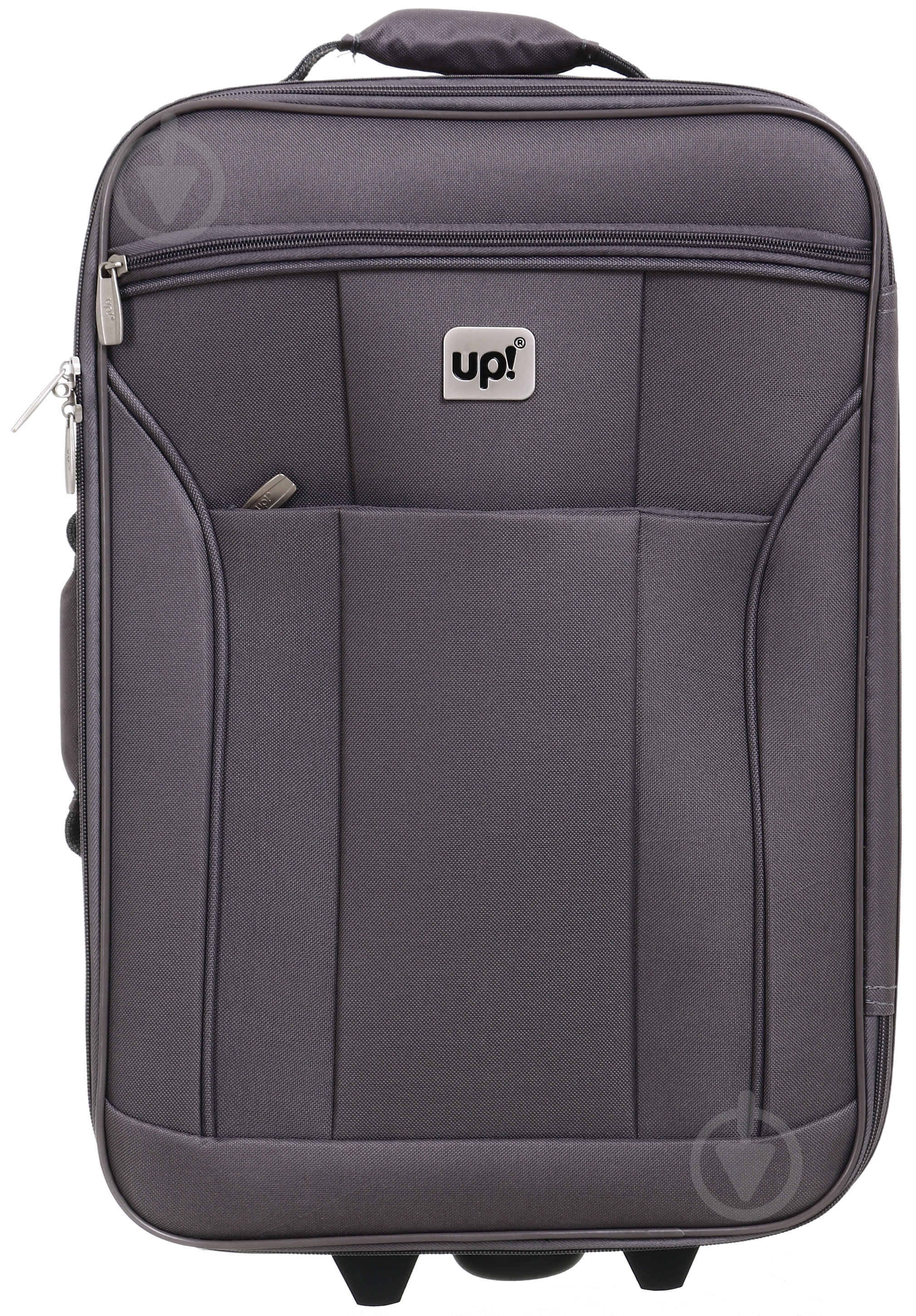 Чемодан UP! (Underprice) 30 л серый KX22003 51х35х17 см - фото 4