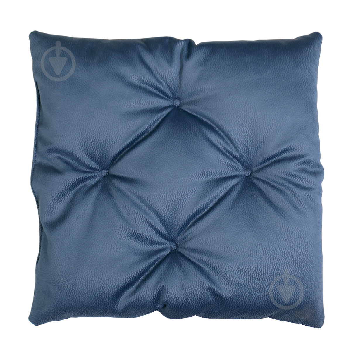 Подушка на стілець 4 закріпки ромбом синій Solar 79 - фото 1