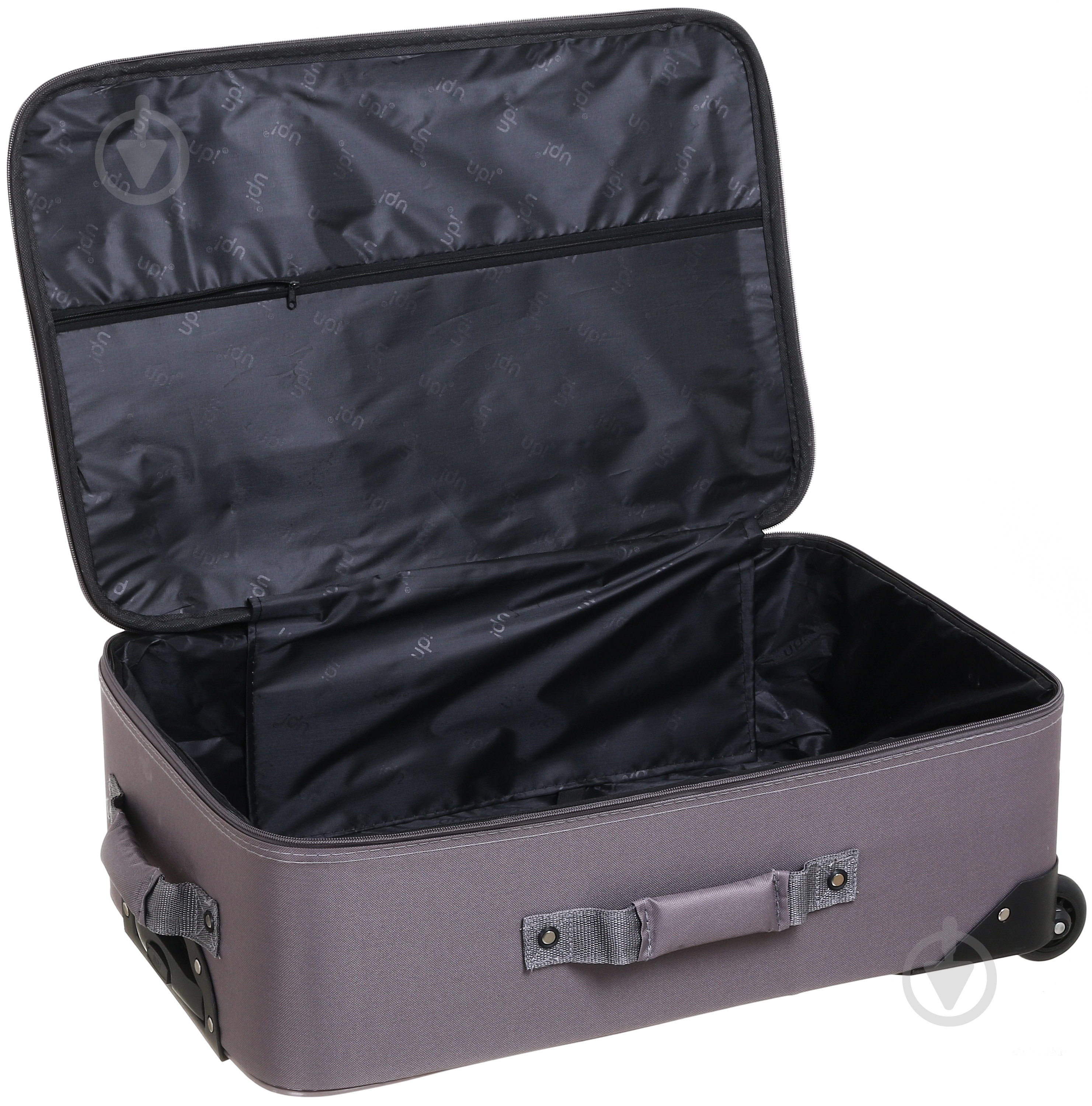 Чемодан UP! (Underprice) 49 л серый KX22003 61х40х20 см - фото 6