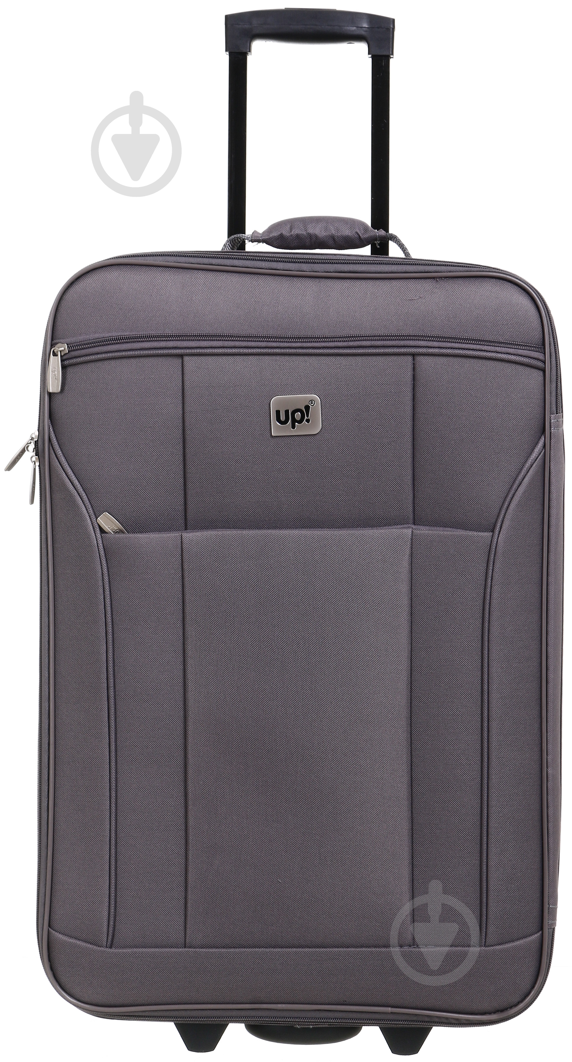 Чемодан UP! (Underprice) 49 л серый KX22003 61х40х20 см - фото 2