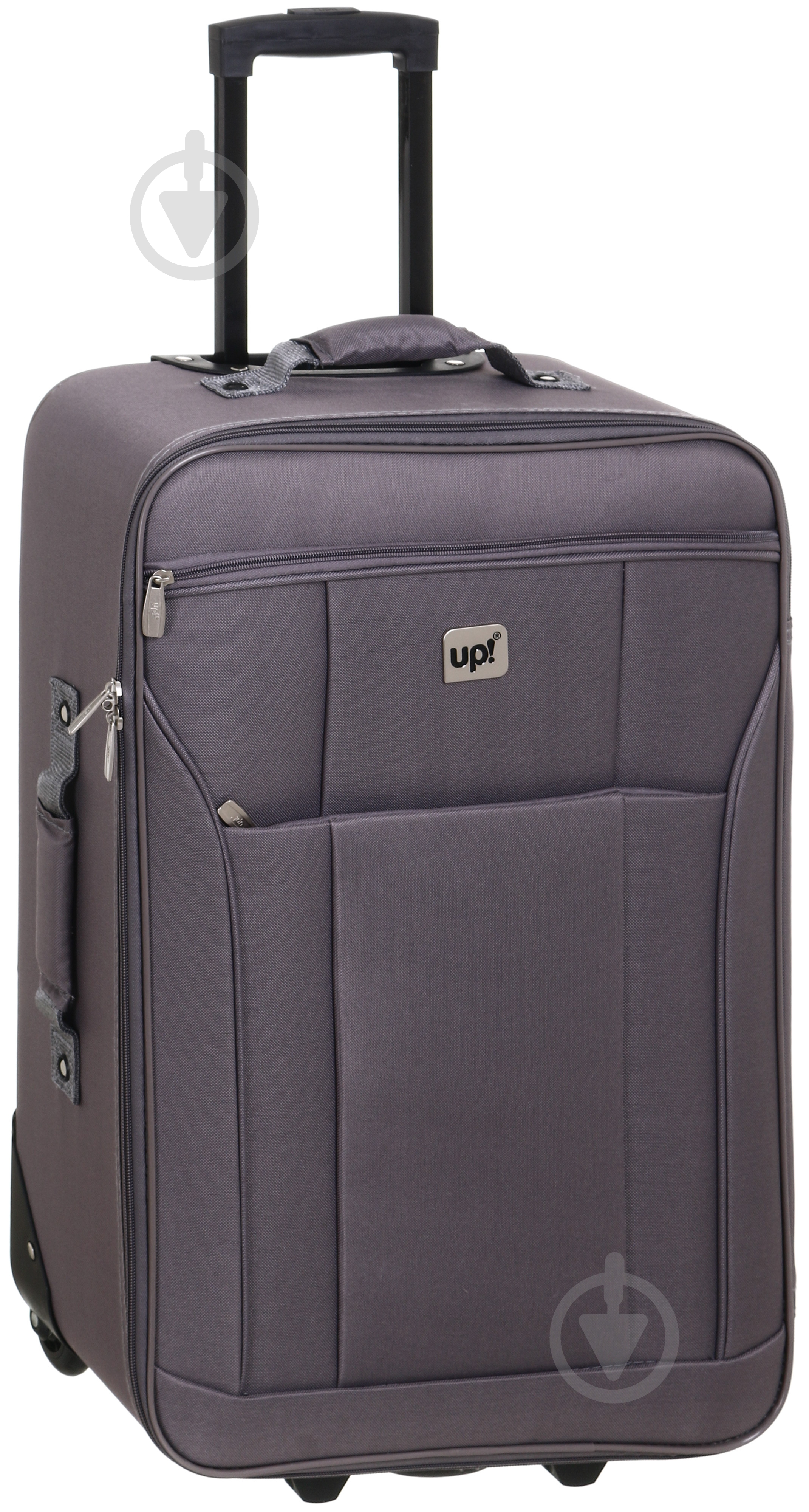 Чемодан UP! (Underprice) 49 л серый KX22003 61х40х20 см - фото 1