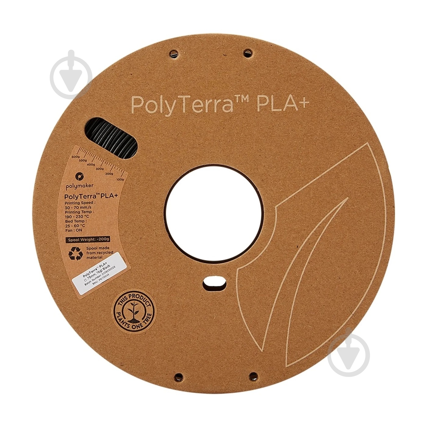 Пластик для 3D-принтера Polymaker PolyTerra PLA Plus 1кг/1.75мм (70945) - фото 3 Пластик для 3D-принтера Polymaker PolyTerra PLA Plus 1кг/1.75мм (70945) - фото 3