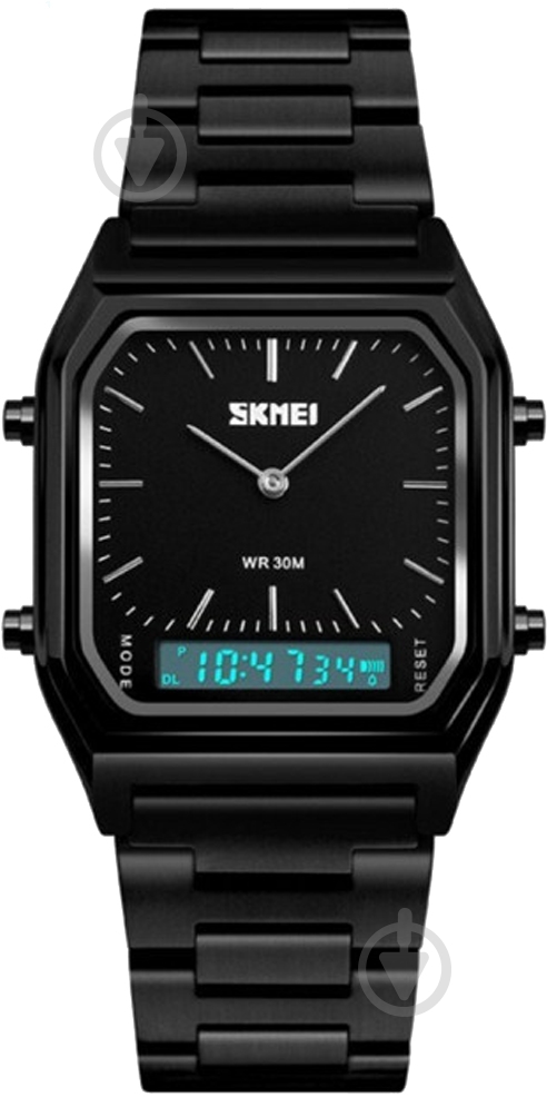 Наручные часы Skmei 1220 black (1220BOXBK) - фото 1 Наручные часы Skmei 1220 black (1220BOXBK) - фото 1