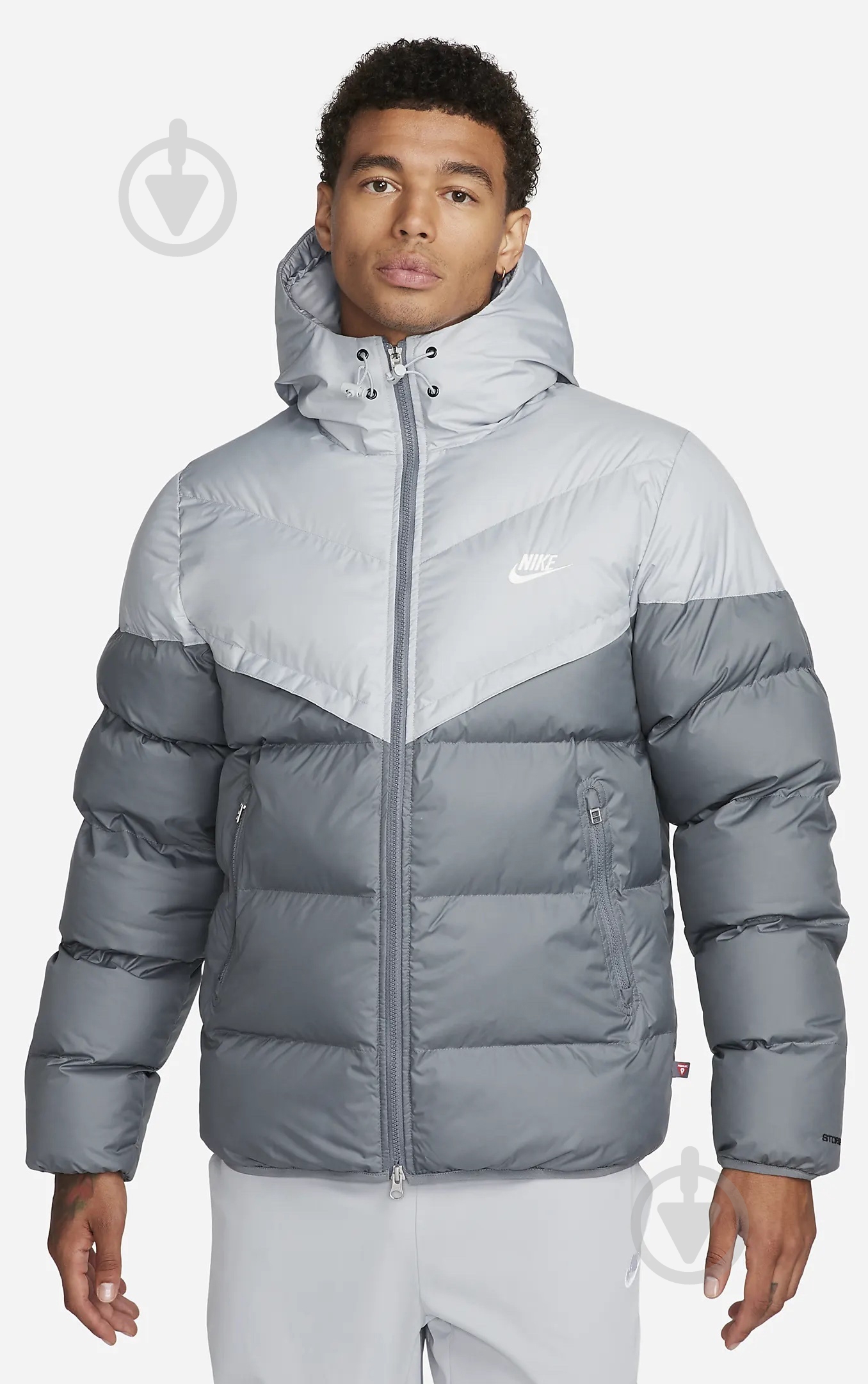 Куртка мужская зимняя Nike M NK SF WR PL-FLD HD JKT FB8185-077 р.3XL серая - фото 1