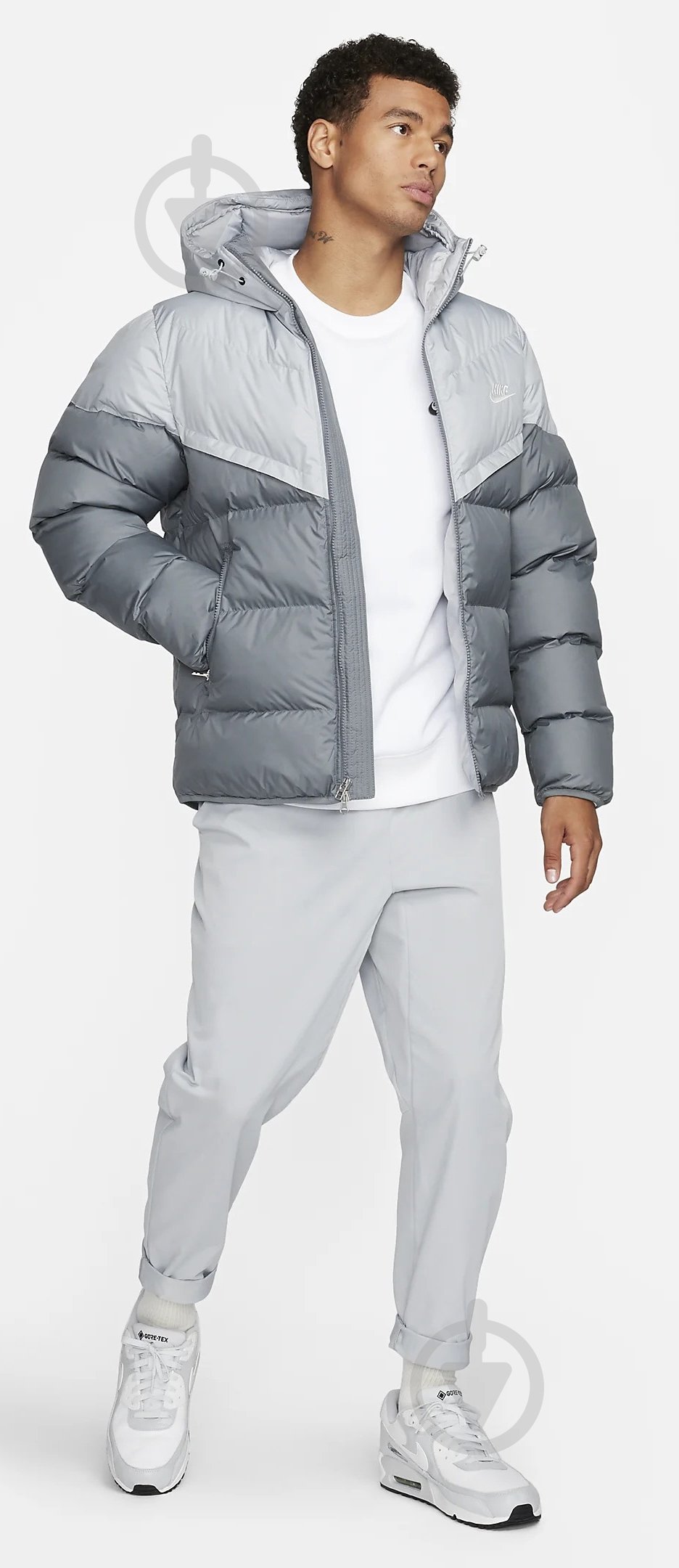 Куртка мужская зимняя Nike M NK SF WR PL-FLD HD JKT FB8185-077 р.3XL серая - фото 3