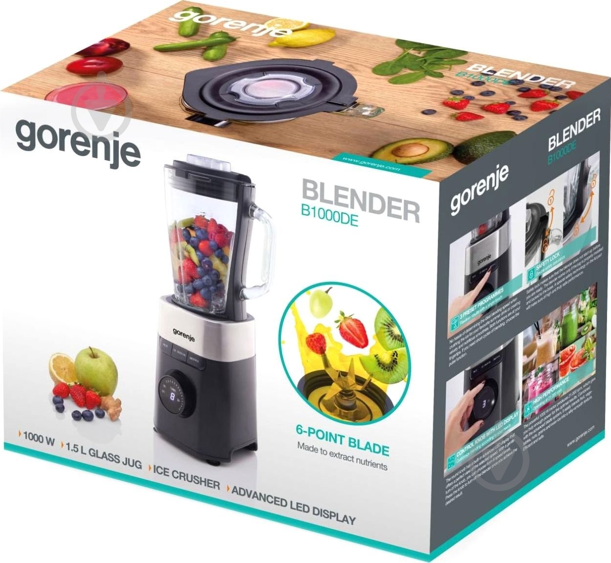 Блендер стаціонарний Gorenje B1000DE - фото 7