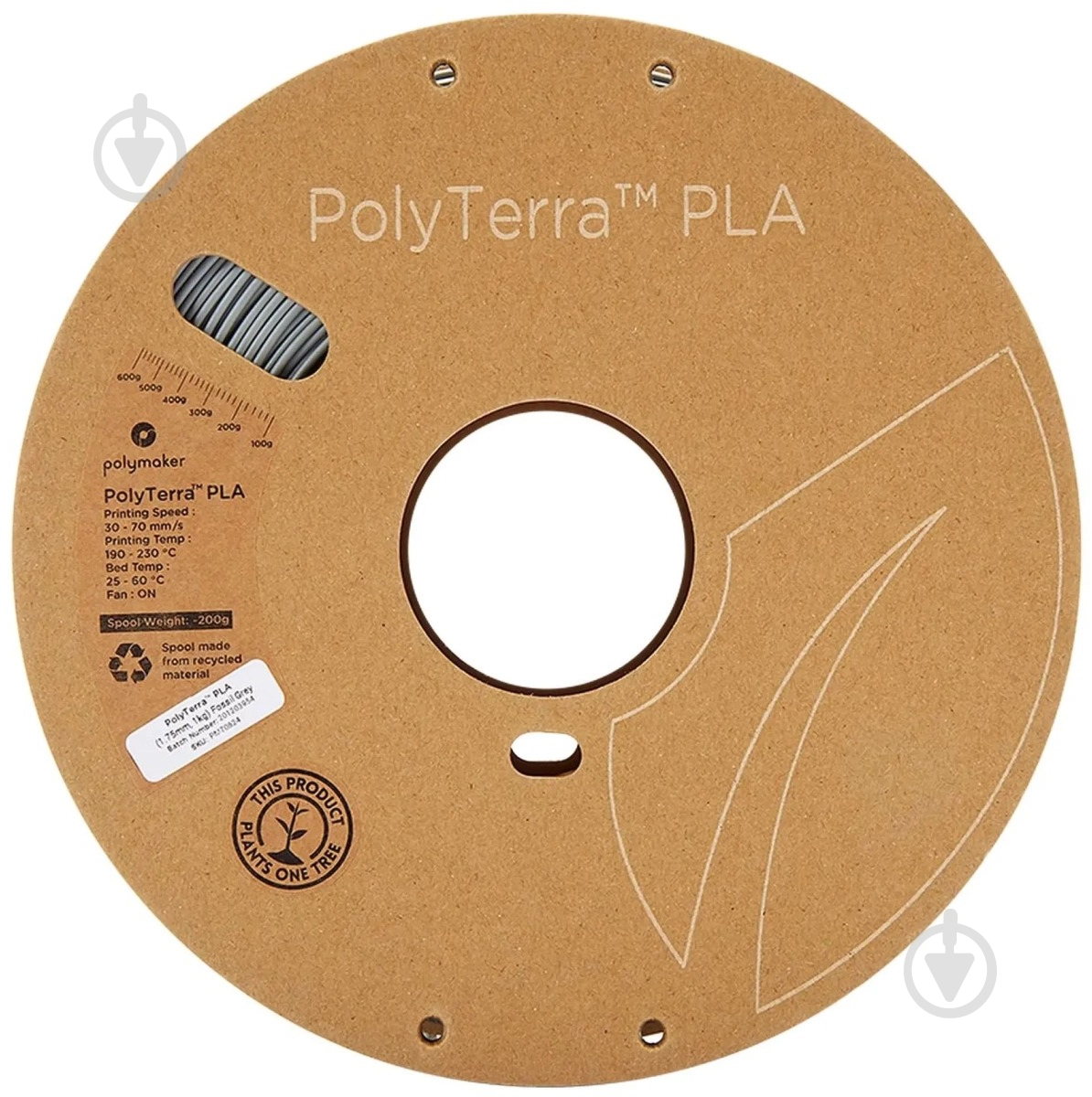 Пластик для 3D-принтера Polymaker PolyTerra PLA 1кг/1.75мм (70824) - фото 2 Пластик для 3D-принтера Polymaker PolyTerra PLA 1кг/1.75мм (70824) - фото 2