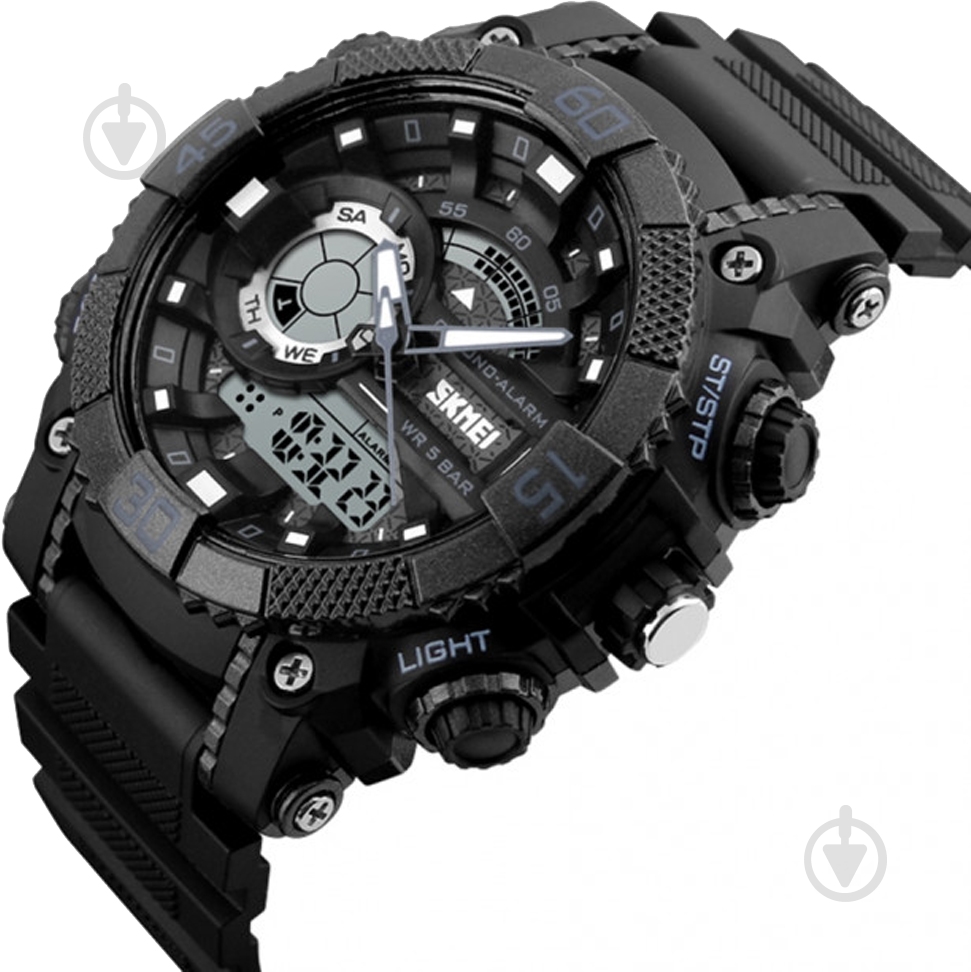 Наручний годинник Skmei 1228 black (1228BOXBK) - фото 2