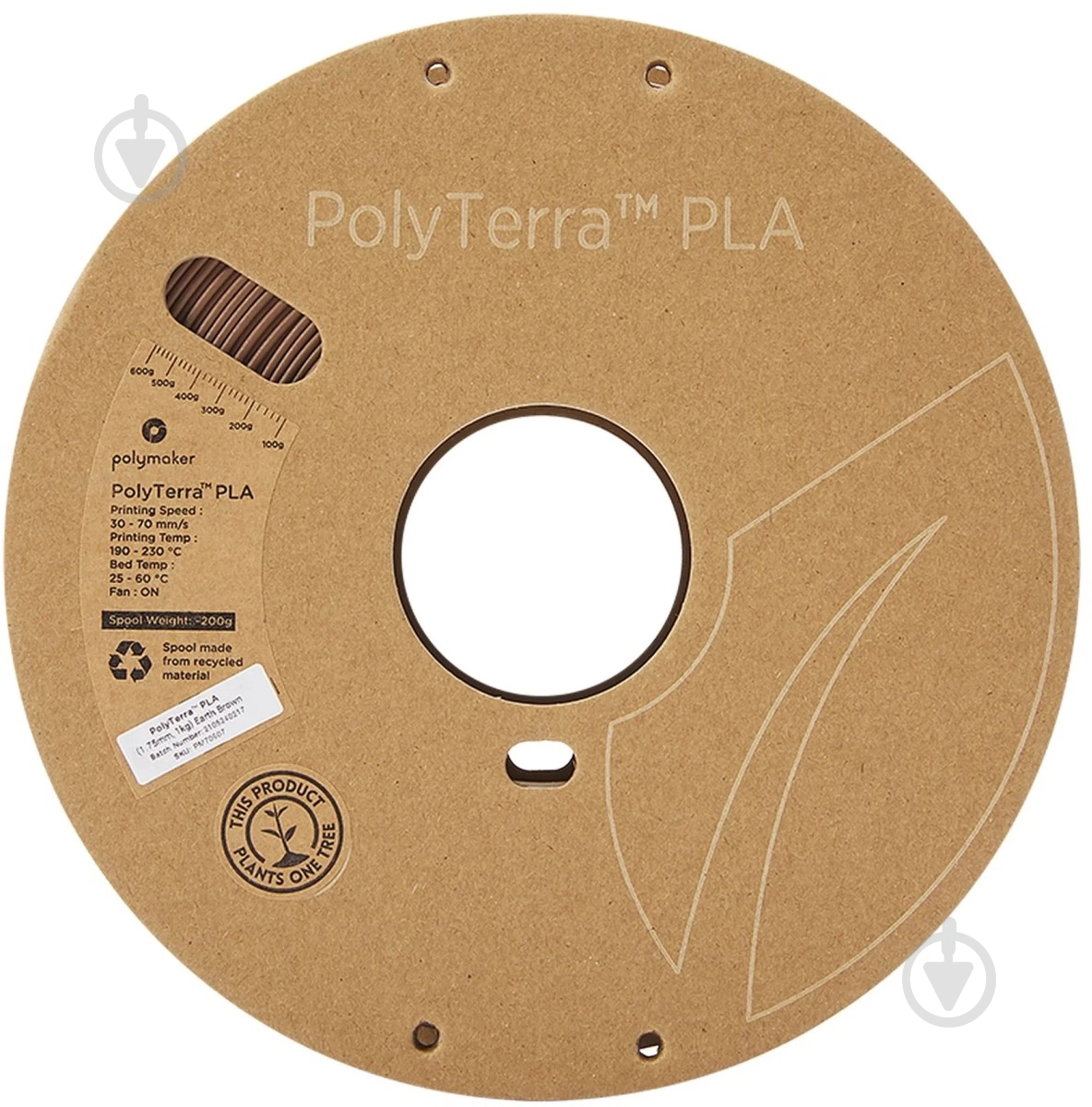 Пластик для 3D-принтера Polymaker PolyTerra PLA 1кг/1.75мм (70907) - фото 2 Пластик для 3D-принтера Polymaker PolyTerra PLA 1кг/1.75мм (70907) - фото 2