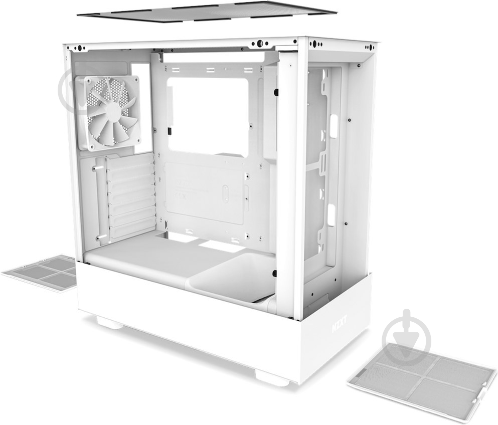 Корпус NZXT H5 Flow White (CC-H51FW-01) без БЖ - фото 11 Корпус NZXT H5 Flow White (CC-H51FW-01) без БЖ - фото 11