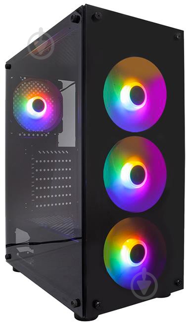 Корпус 1stPlayer V3-B-4F1 Black без БЖ - фото 1