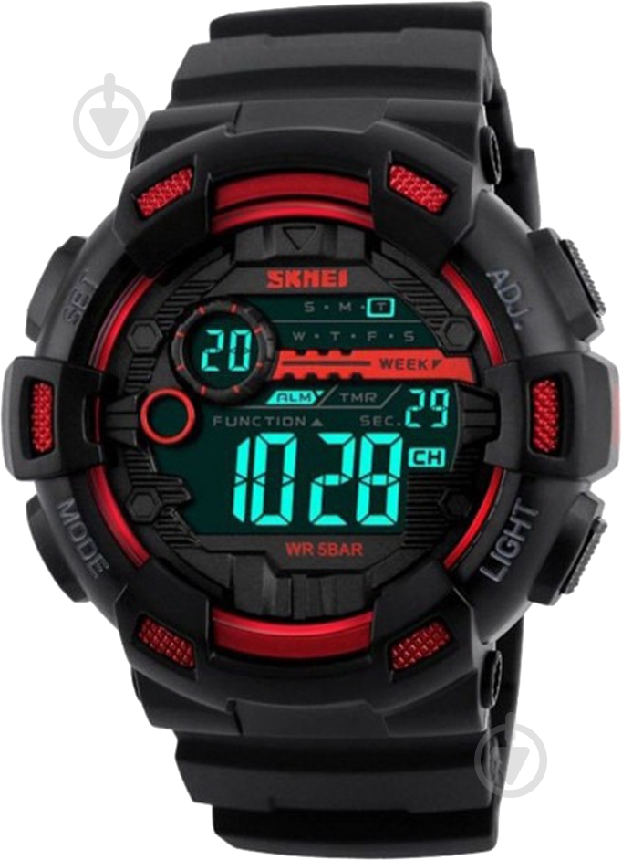 Наручные часы Skmei 1243 black/red (1243BOXRD) - фото 3