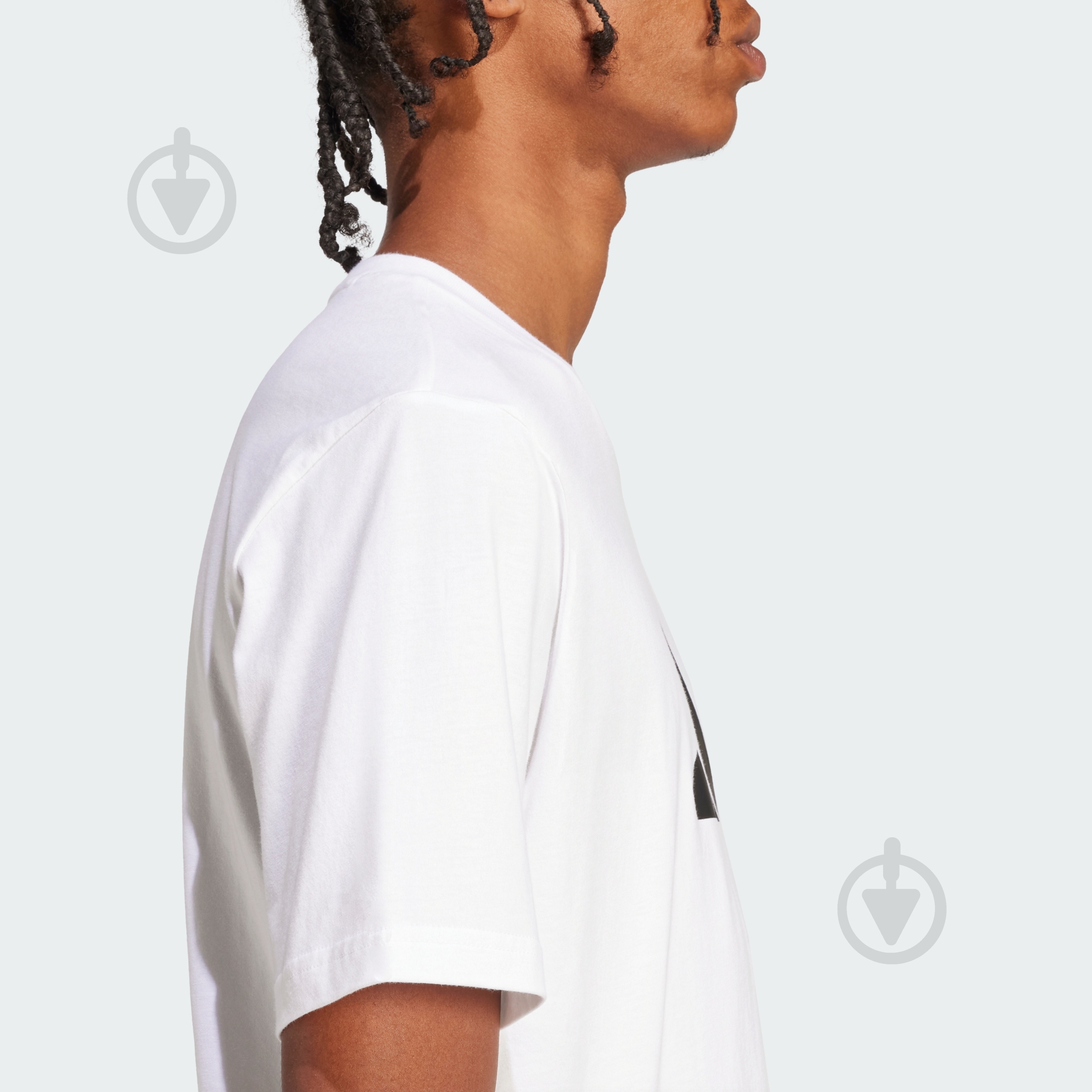 Футболка Adidas M FI 3BAR TEE JD4913 р.L білий - фото 5