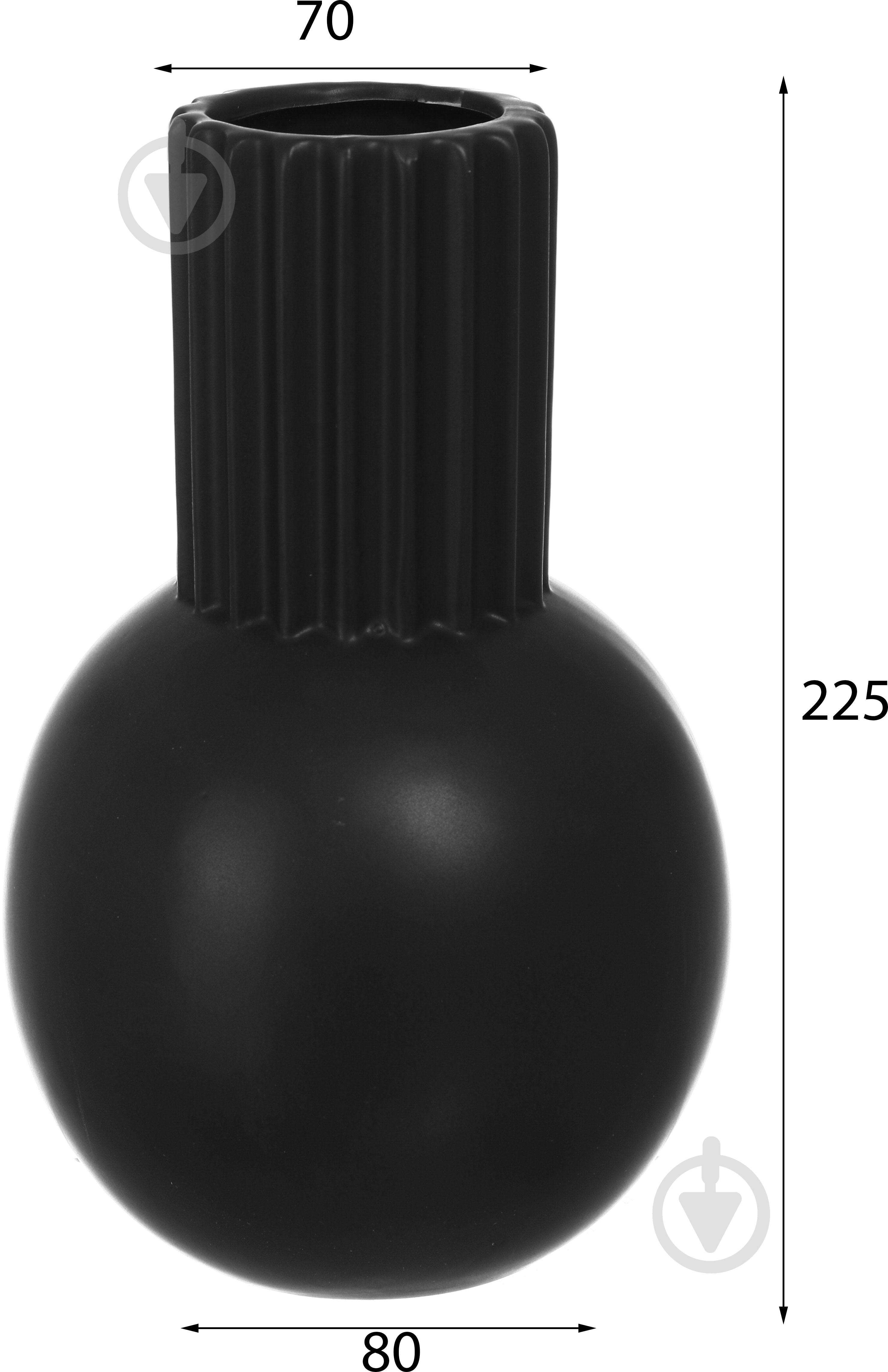 Ваза керамическая Melek 22 см DLP23450B - фото 3